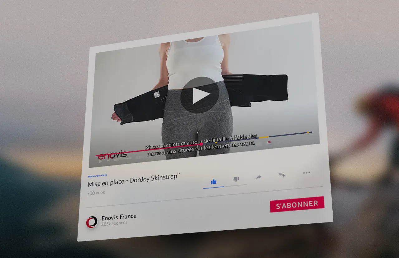 Découvrez les vidéos de mise en place de nos ceintures
